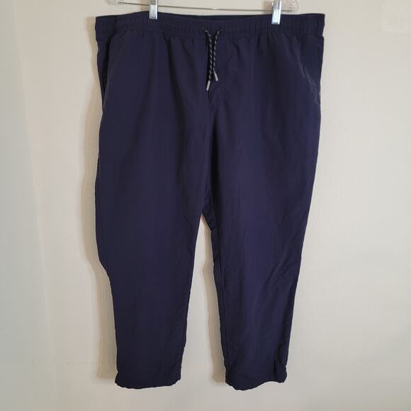 LL Bean Supplex Beach Pants Men’s XXL 516980 Elastic Cuffs Multisport Blue Nylon - Picture 1 of 14